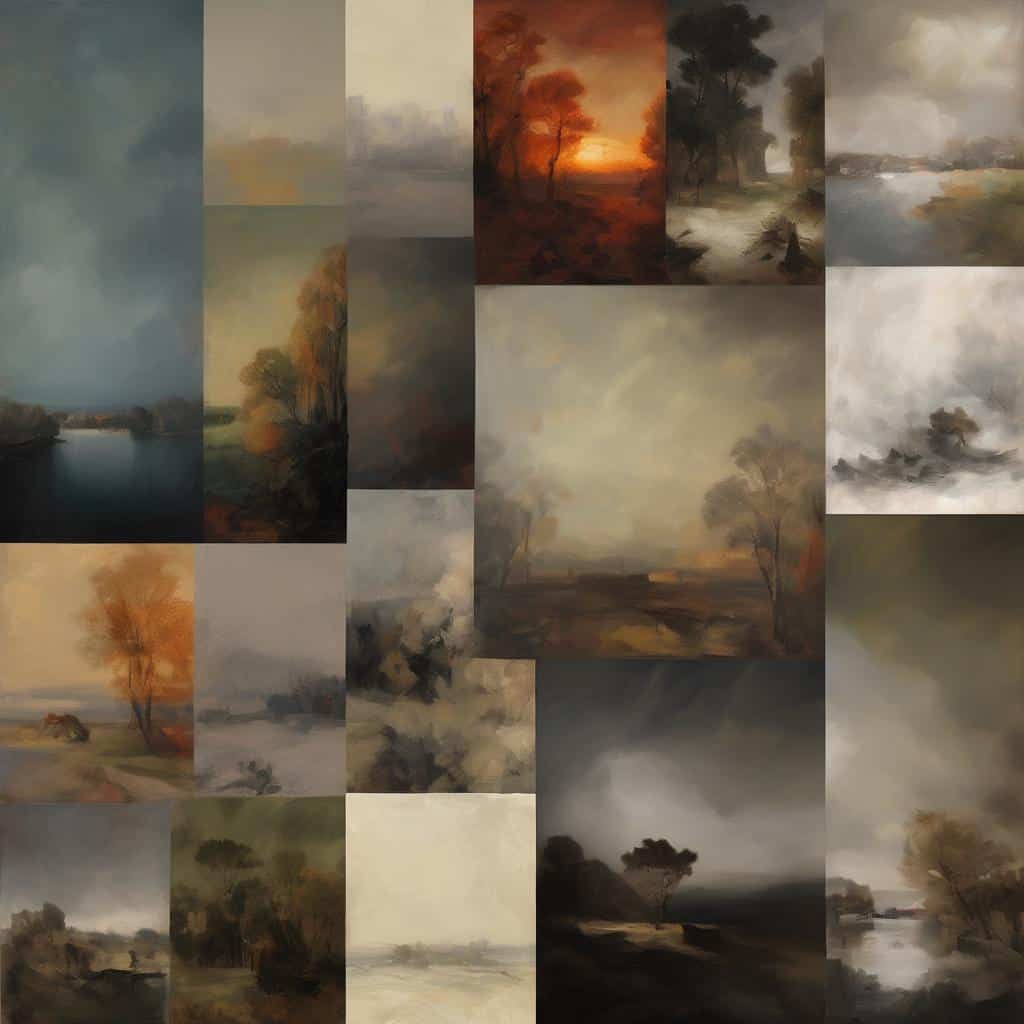 Ρεύμα σύγχρονης τέχνης με πίνακες μεγάλων δημιουργών, τοπίων και συναισθημάτων.